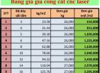 Bảng báo giá 9