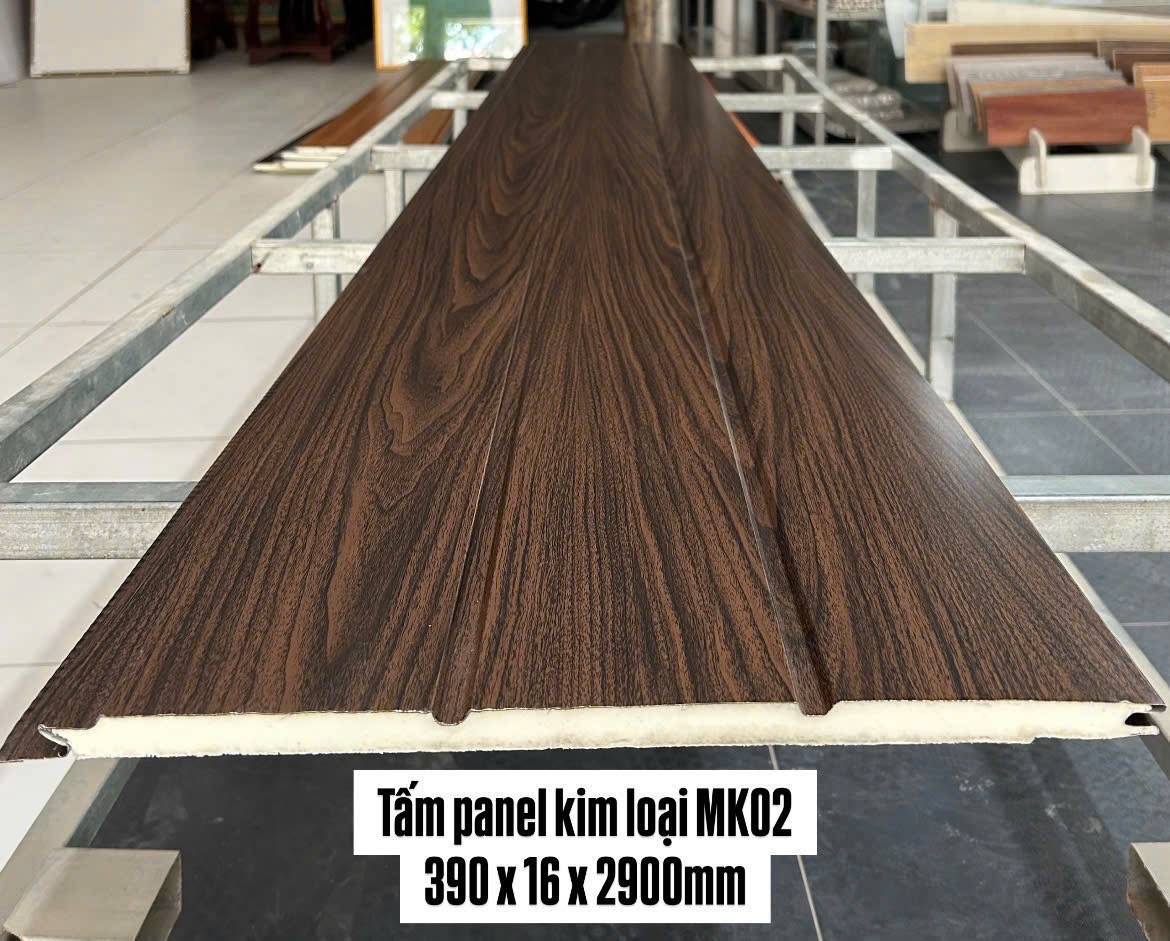 Tấm Panel ngoài trời kim loại  390*16*2900